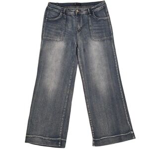 Our Republic For All Women Blue Wide Leg‎ Jeans Size 16 Medium Wash Denim